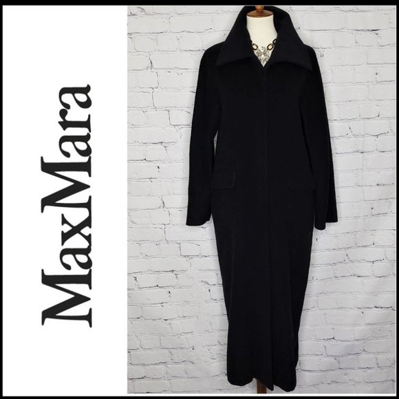 MaxMara Jackets & Blazers - MAXMARA DISCO LAPEL Wool Cashmere Long Overcoat 8